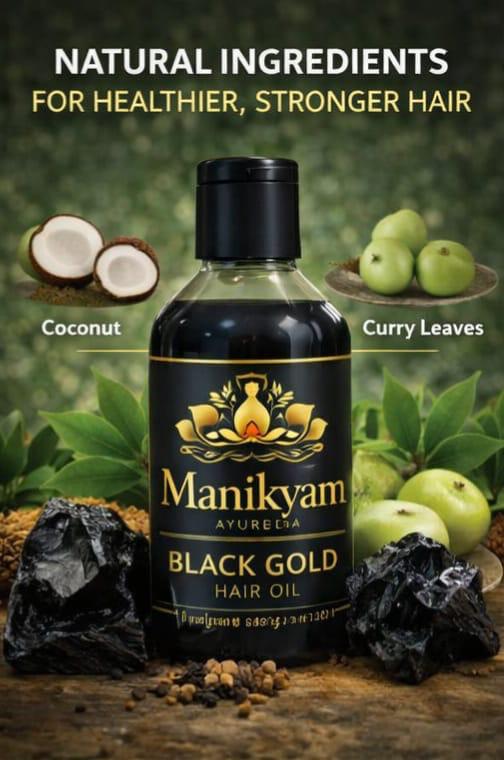Black Gold Hair Oil  - 100% Working 🌿