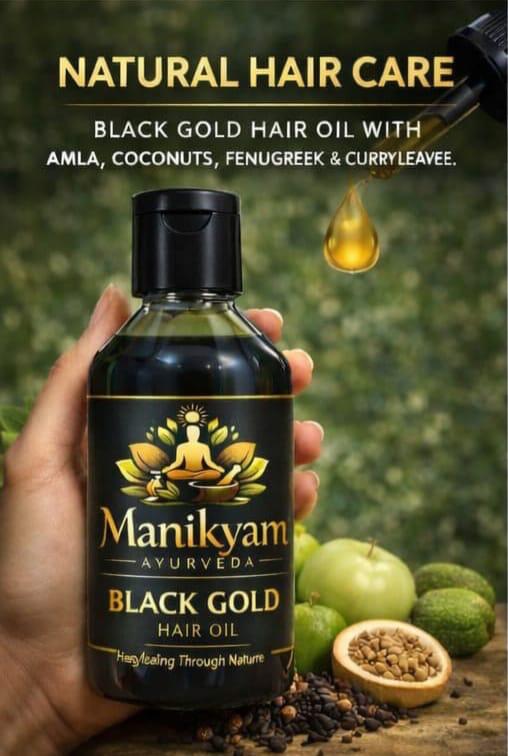 Black Gold Hair Oil  - 100% Working 🌿