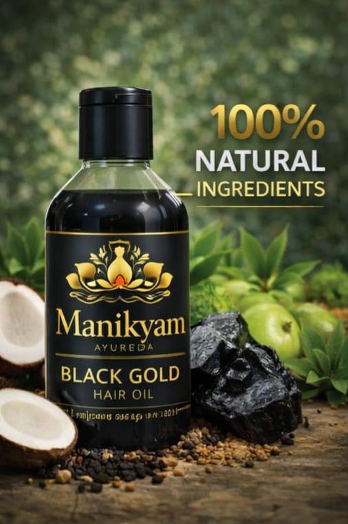🌿 BUY 1 GET 1 FREE Black Gold Hair Oil  - 100% Working 🌿